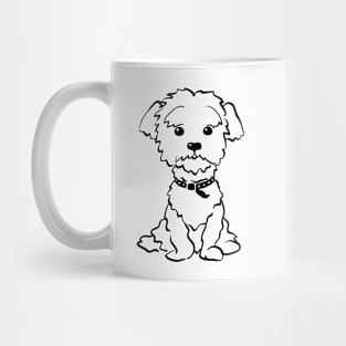 Sketch Funny dog maltese Mug